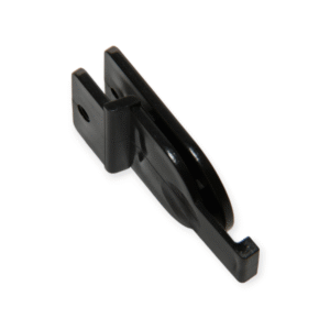 Aansluitplaat voor uitloop slanghouder FS zwart