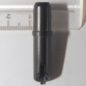 Uitgiftepijp eindprodukt recht kunststof zwart